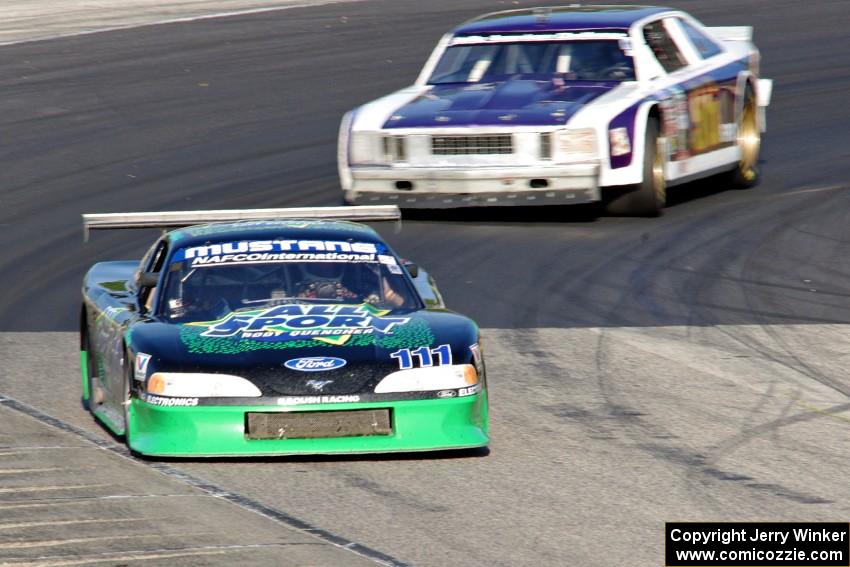 Randy Rupp's Ford Mustang and Shane Lewis' Chevy Nova