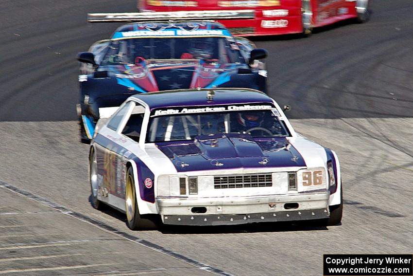 Shane Lewis' Chevy Nova and Gunner Pfrang's Chevy Corvette