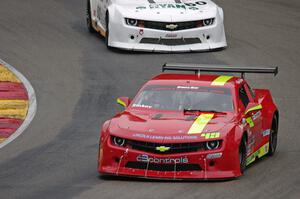 Nathan Stokey's Chevy Camaro and Tim Gray's Chevy Camaro