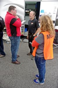 Dick Danielson is interviewed after the race.