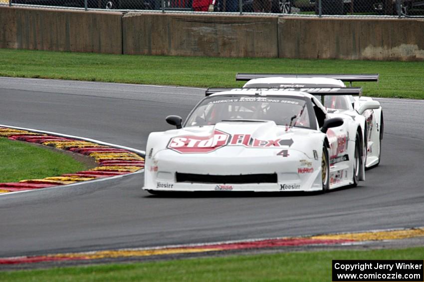 Paul Fix's Chevy Corvette and Dave Ruehlow's Chevy Corvette