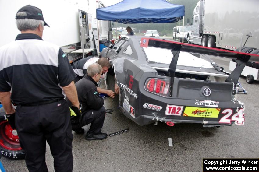 Dillon Machavern's Ford Mustang after the race.