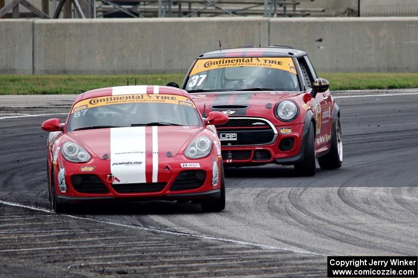 Nate Norenberg / Mat Pombo Porsche Cayman and Zack Meyer / Stephen Simpson MINI Cooper JCW