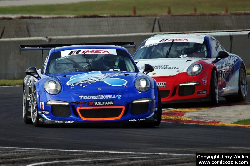 Andrew Longe's and Kasey Kuhlman's Porsche GT3 Cup