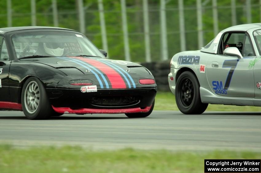 Chris Craft's and Samantha Silver's Spec Miata Mazda Miatas