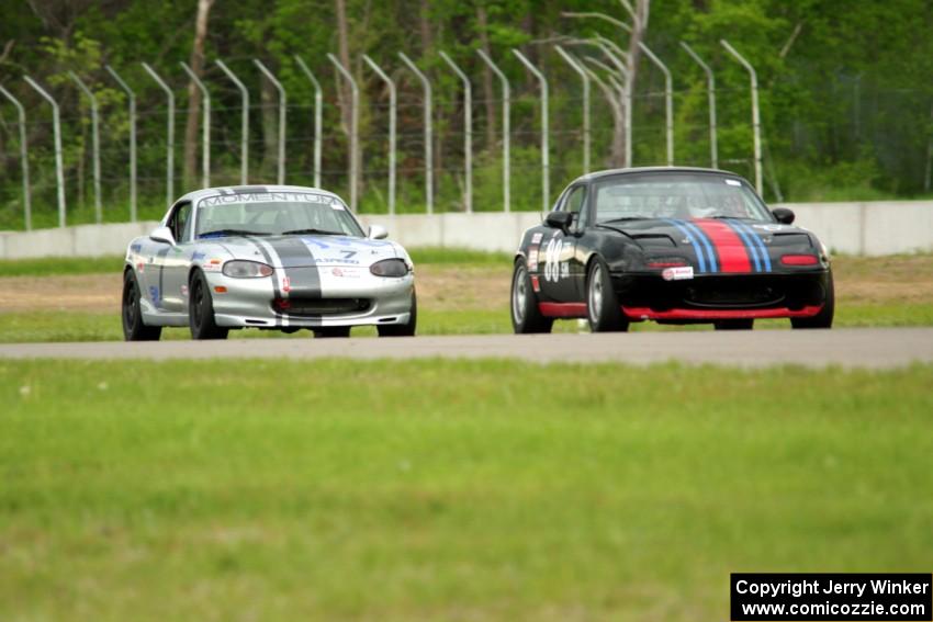 Samantha Silver's and Chris Craft's Spec Miata Mazda Miatas