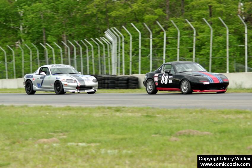 Samantha Silver's and Chris Craft's Spec Miata Mazda Miatas