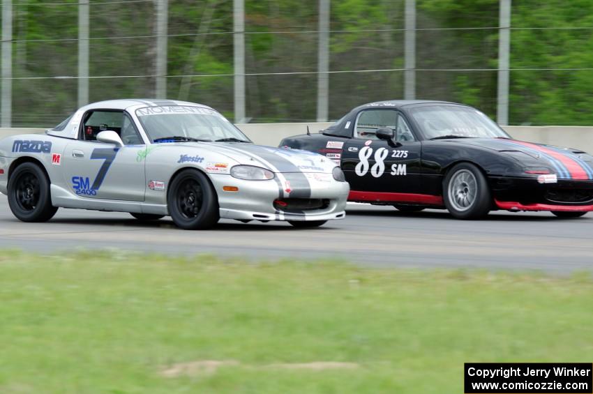 Samantha Silver's and Chris Craft's Spec Miata Mazda Miatas