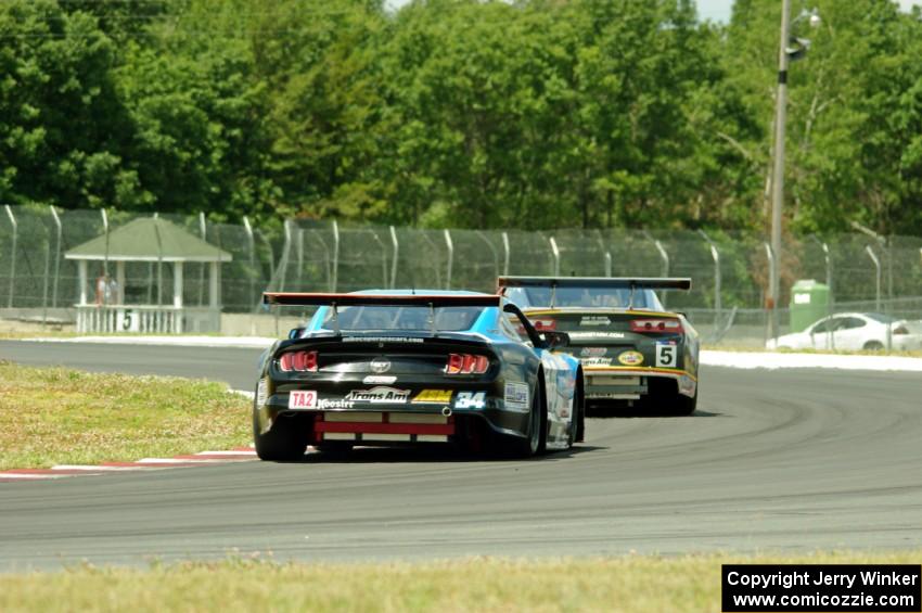 Lawrence Loshak's Chevy Camaro and Tony Buffomante's Ford Mustang