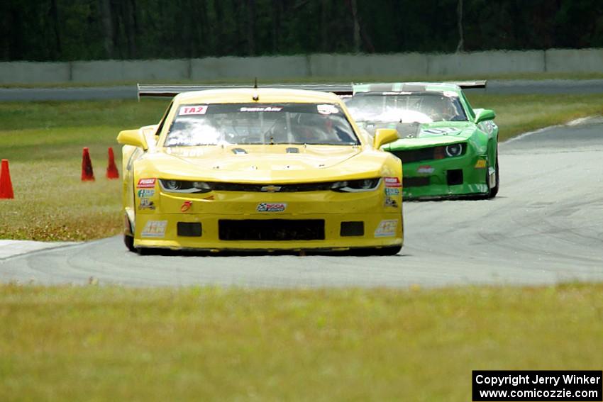 Tom Sheehan's Chevy Camaro and Jordan Bernloehr's Chevy Camaro