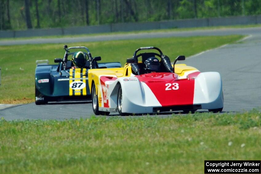 Dave Glodowski's Spec Racer Ford and Rob Wilke's Spec Racer Ford