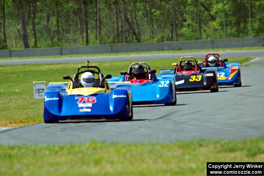 Ron Boltik's, Russell King's, Andrea King's and Jim Nash's Spec Racer Ford 3s