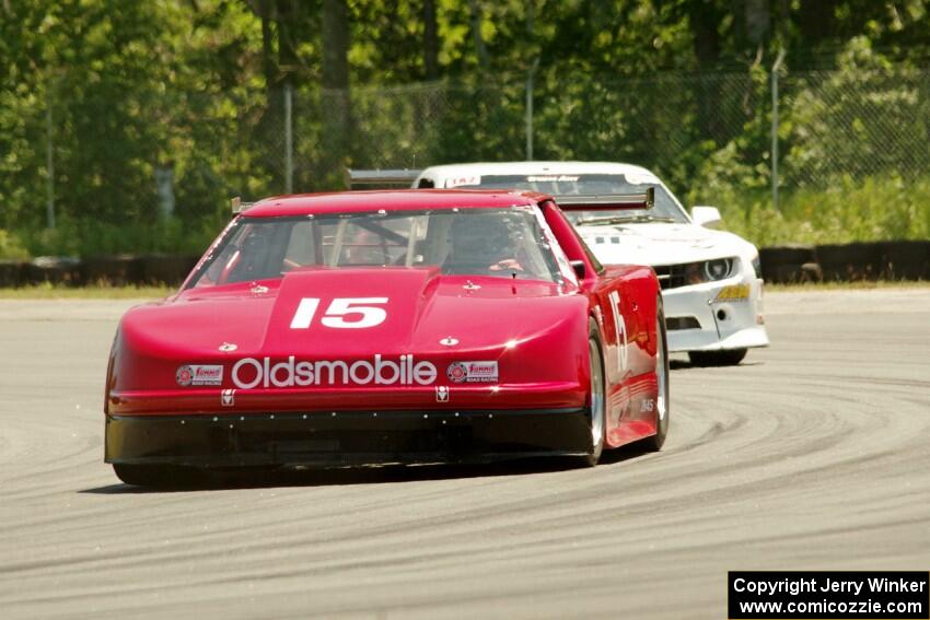 Ed Dulski's GT-1 Olds Cutlass Supreme and Mel Shaw's GT-2 Chevy Camaro