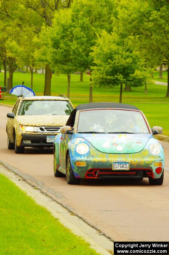 ArtCars - VW Beetle and SAAB 9-5 Wagon