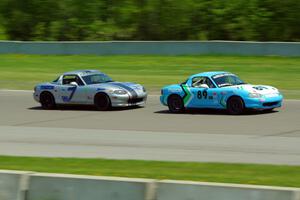 Jamey Randall's and Chris Craft's Spec Miata Mazda Miatas