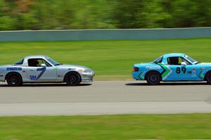 Jamey Randall's and Chris Craft's Spec Miata Mazda Miatas