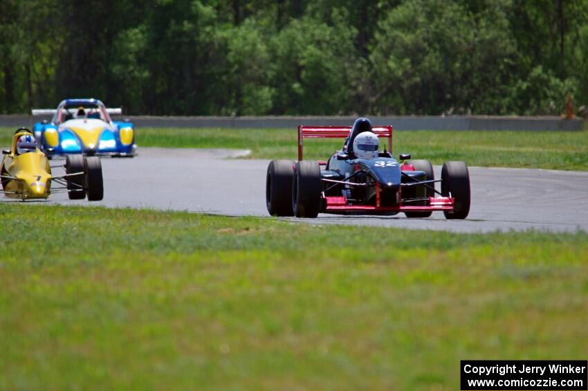 Dave Schaal's Formula Enterprises, Tony Foster's Swift DB-6/Honda Formula F and Jose Borrero's P2 Radical SR3