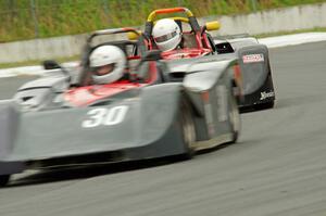 Maksim Belov's Spec Racer Ford and John Janssen's Spec Racer Ford 3