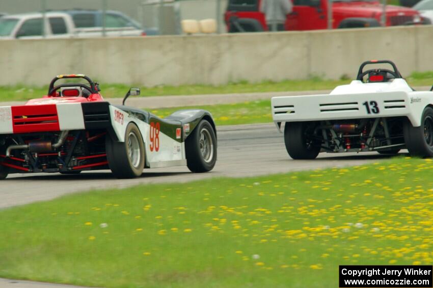 Lauren Dueck's Spec Racer Ford 3 and Craig Wheatley's Spec Racer Ford 3