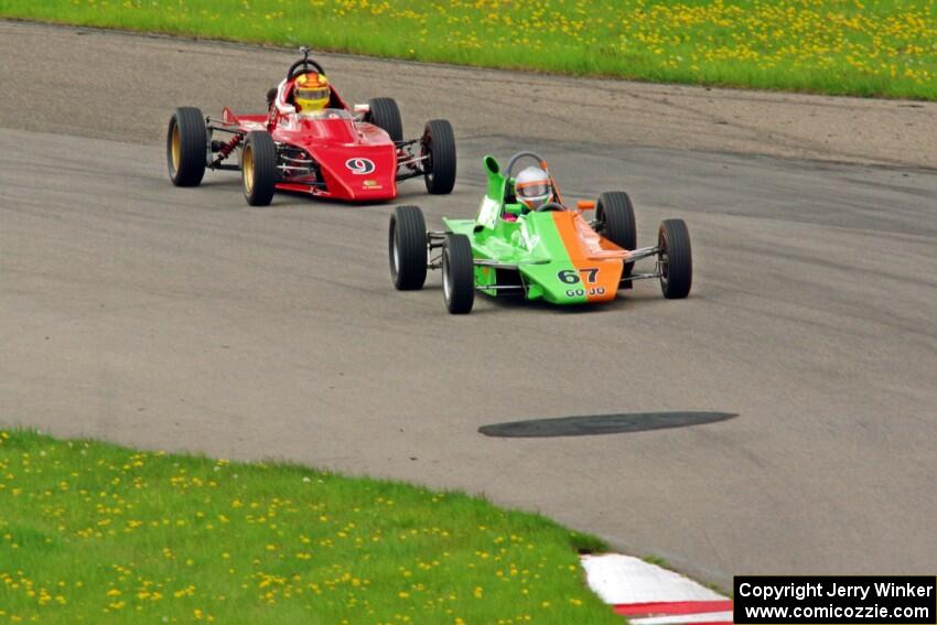 John Hogdal's Citation-Zink Z-16 Formula Ford and Darrell Peterson's LeGrand Mk.21 Formula Ford