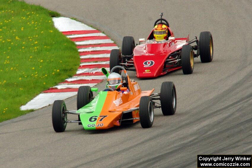 John Hogdal's Citation-Zink Z-16 Formula Ford and Darrell Peterson's LeGrand Mk.21 Formula Ford