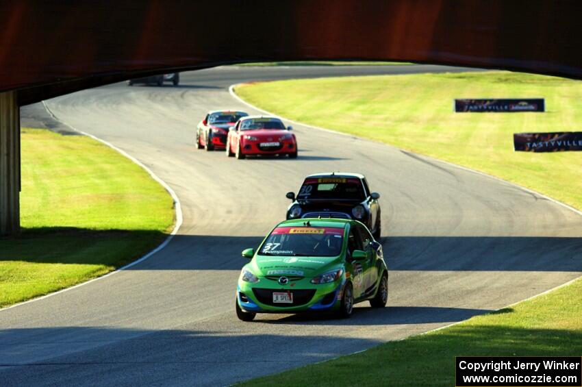 Blake Thompson's Mazda 2 and Travis Washay's MINI Cooper