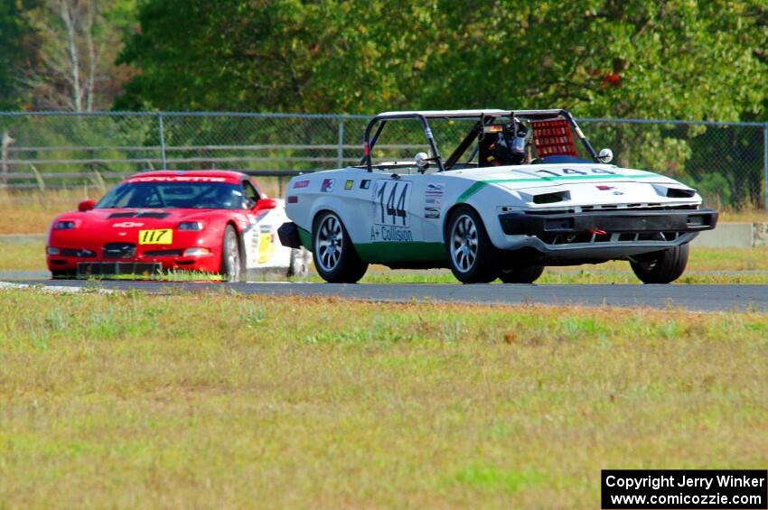 Rat Patrol Triumph TR-7 and Braunschweig Chevy Corvette