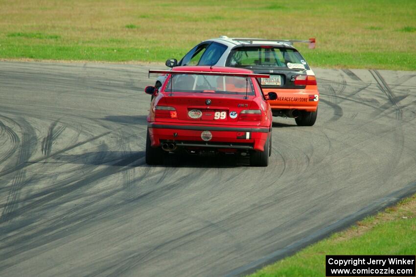 Flatline Performance Honda Civic and In the Red 1 BMW M3
