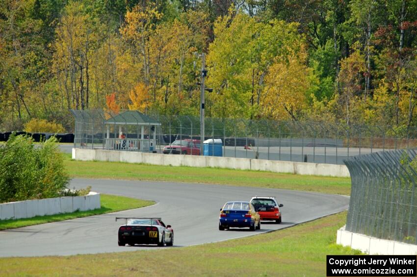 Flatline Performance Honda Civic, In the Red 2 BMW 325is and Braunschweig Chevy Corvette