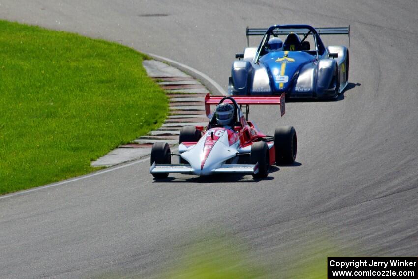 Steve Flaten's Star Formula Mazda and Nate Smith's P2 Radical SR3