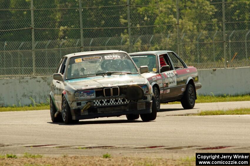 Chump Faces BMW 325is and Locked Out Racing BMW 325is