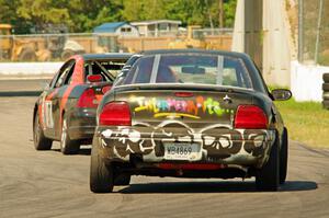 Gangsters of Love Dodge Neon chases 8 Ball Racing Honda Civic