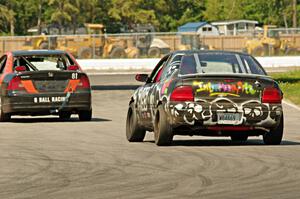 Gangsters of Love Dodge Neon chases 8 Ball Racing Honda Civic