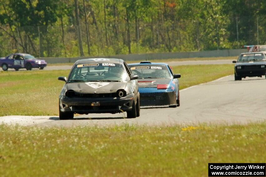 Gangsters of Love Dodge Neon and Sons of Irony Motorsports Nissan 240SX