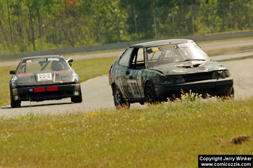 rbankracing.com SAAB 9-3 and Lunatic Fringe Toyota Supra