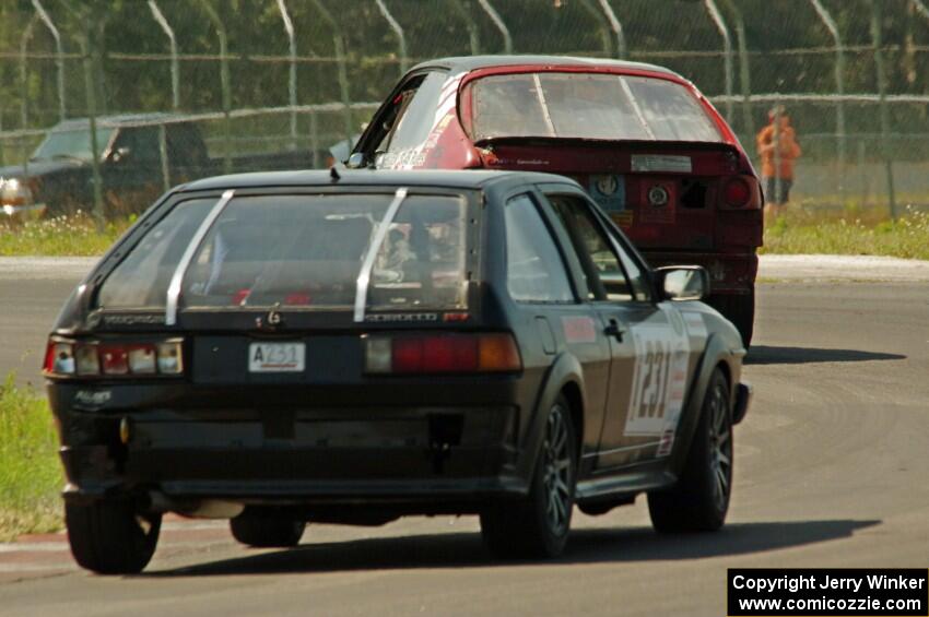 rbankracing.com SAAB 9-3 and Ellis Racing VW Scirocco