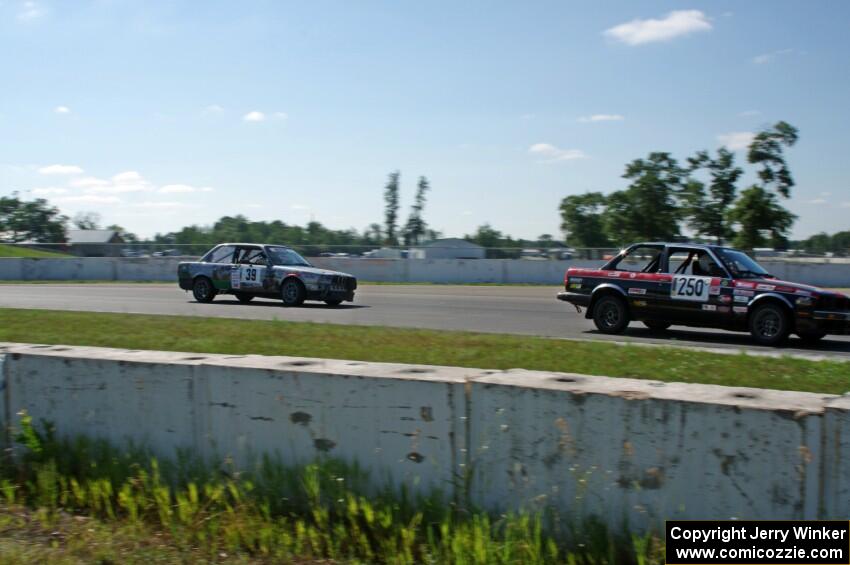 Locked Out Racing BMW 325is and Chump Faces BMW 325is