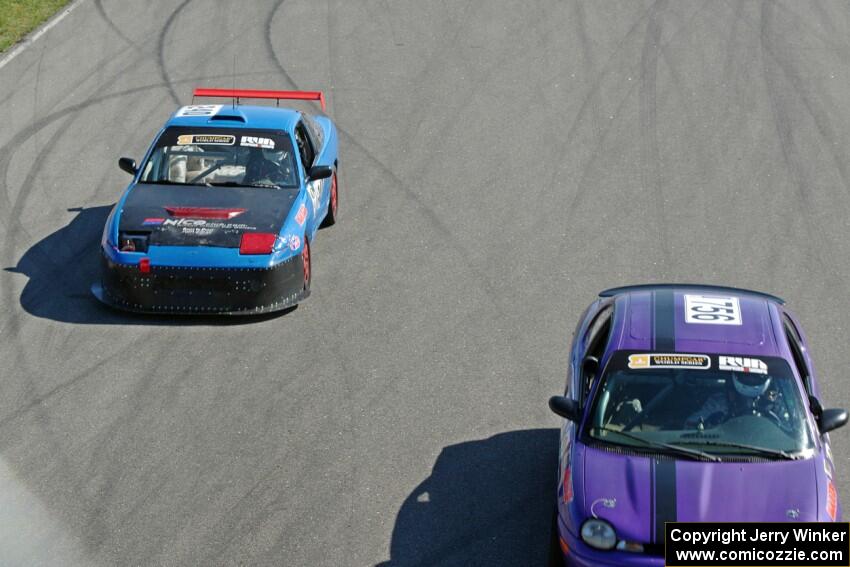 Plum Crazy Plymouth Neon and Sons of Irony Motorsports Nissan 240SX