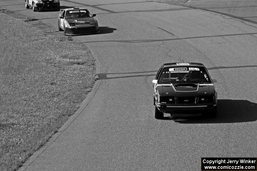 Team Motorcrap Ford Mustang, Sons of Irony Motorsports Nissan 240SX and 8 Ball Racing Honda Civic