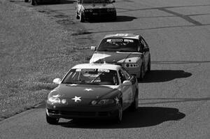 Nine Four Motorsports Lexus SC300, Dirty Side Down Racing BMW 325i and Dead Pedal Racing Maserati Biturbo