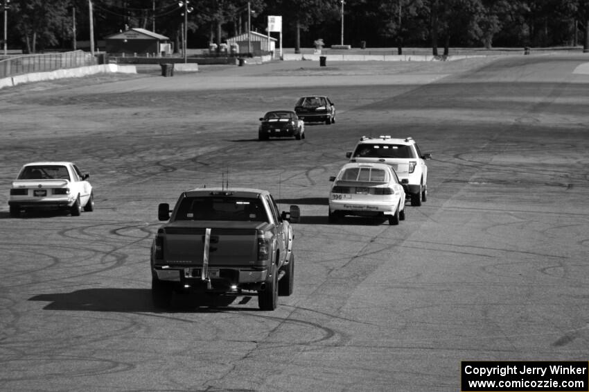 Fart-Hinder Racing SAAB 9-3S in taken off the track.