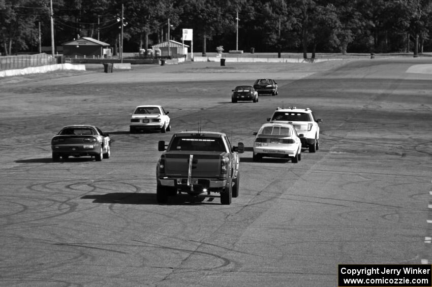 Fart-Hinder Racing SAAB 9-3S in taken off the track.