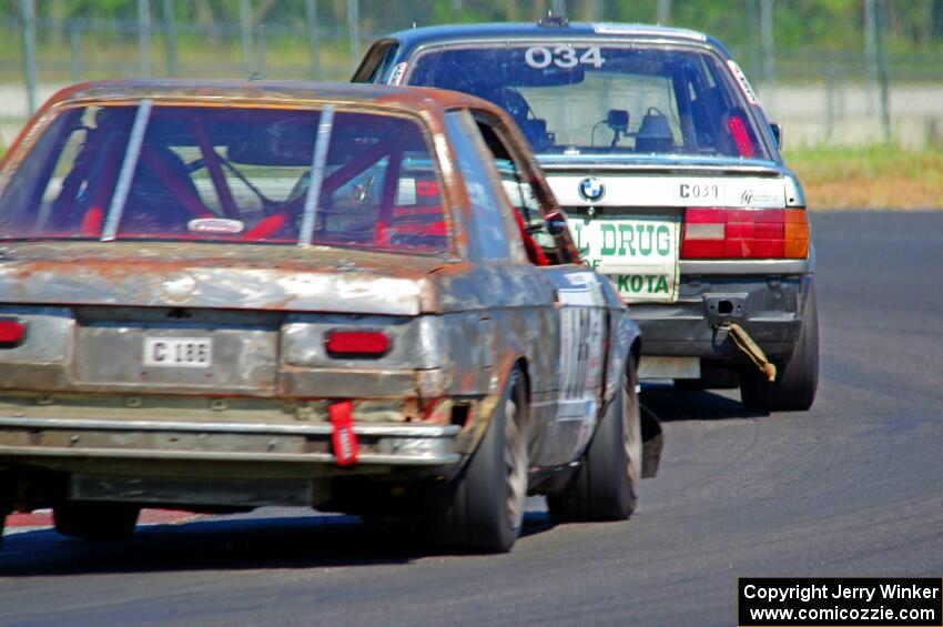 Chump Faces BMW 325is and Crank Yankers Racing BMW 325i