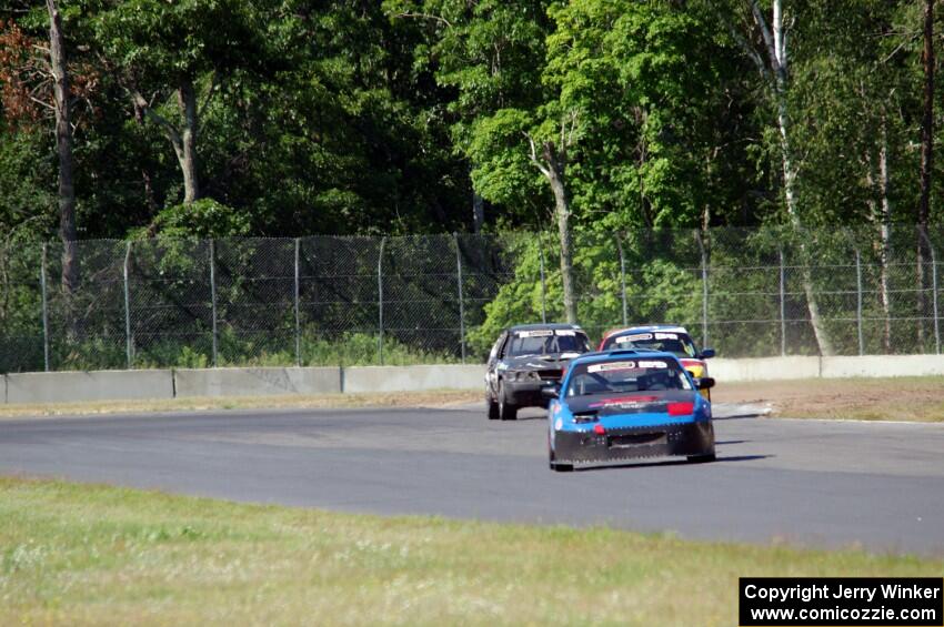 Sons of Irony Motorsports Nissan 240SX, Dirty Side Down Racing BMW 325i and rbankracing.com SAAB 9-3