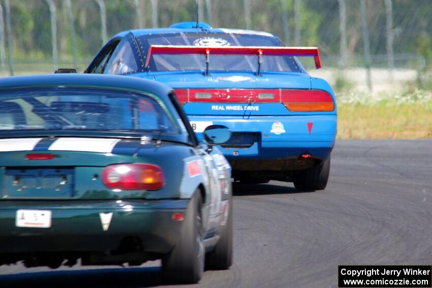 Sons of Irony Motorsports Nissan 240SX and Transcendental Racing Mazda Miata