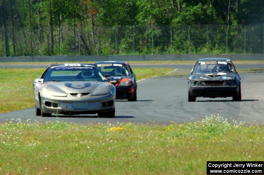 IFW Motorsport Pontiac Firebird, 8 Ball Racing Honda Civic and rbankracing.com SAAB 9-3