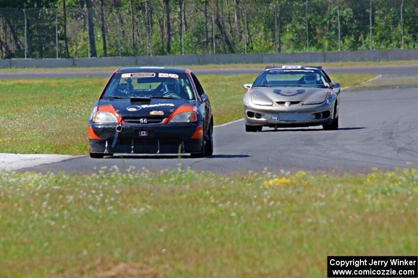 8 Ball Racing Honda Civic and IFW Motorsport Pontiac Firebird