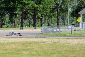 Crank Yankers Racing BMW 325i stalls at turn 10.