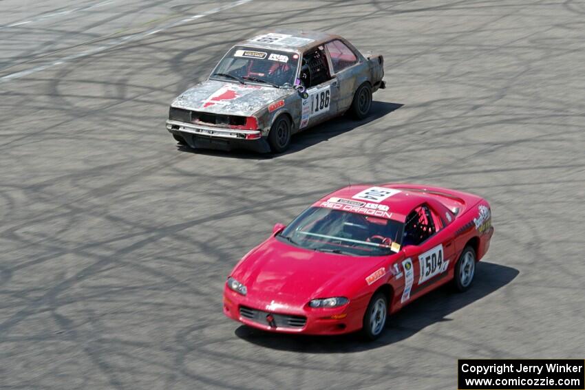 Blue Bayou Chevy Camaro and Crank Yankers Racing BMW 325i