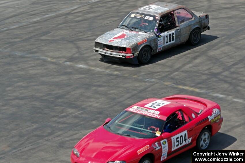 Blue Bayou Chevy Camaro and Crank Yankers Racing BMW 325i